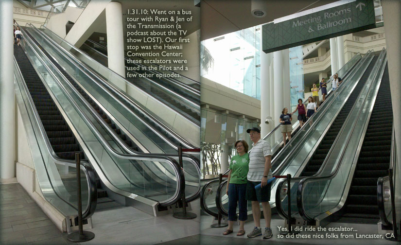 lost geekery: escalators at Hawaii Convention Center