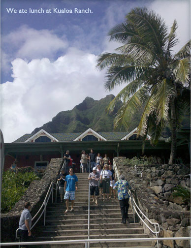 lost geekery: we ate lunch at  Kualoa Ranch