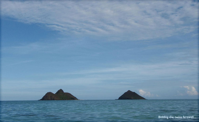 kayaking: kailua bay out to the Mokes