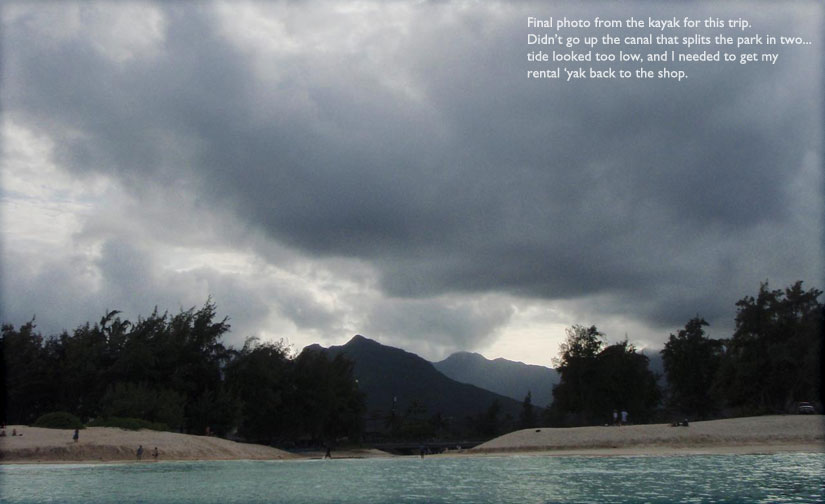 kayaking: kailua bay out to the Mokes