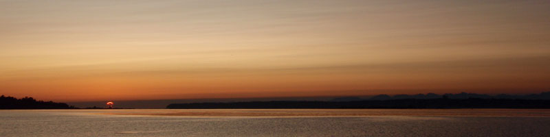 Sunset at Semiahmoo / Drayton Harbor (from my kayak)